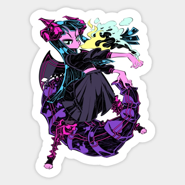Dragon girl Sticker by Rafchu